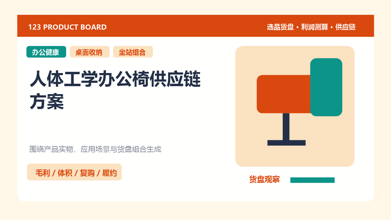 人体工学办公椅供应链方案